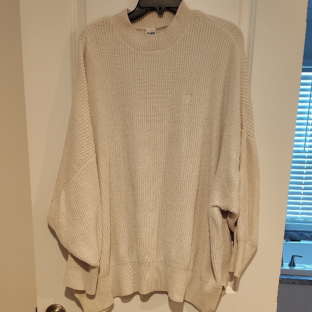 PINK Victoria's Secret Cream Knit Top